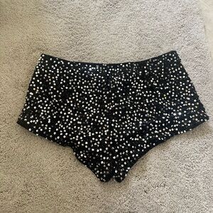 glitter/sequence shorts